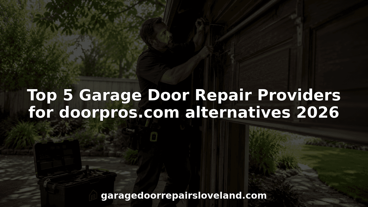 Top 5 Garage Door Repair Providers for doorpros.com alternatives 2026