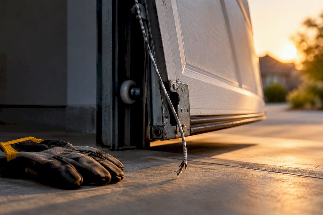 Homeowners: Garage Door Cable Snapped? Replace Both Cables, Call a Pro