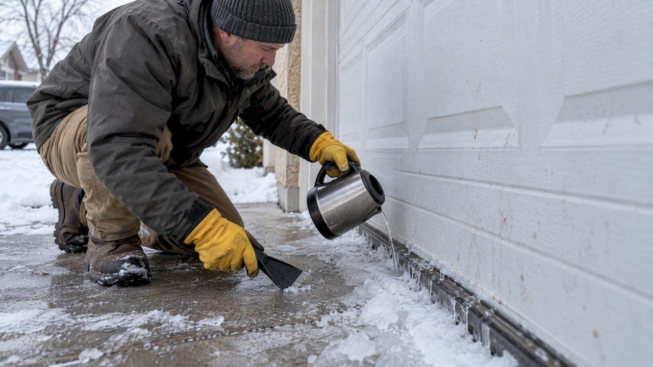 Stop a Frozen Garage Door for $20–$80: When Homeowners Call a Pro