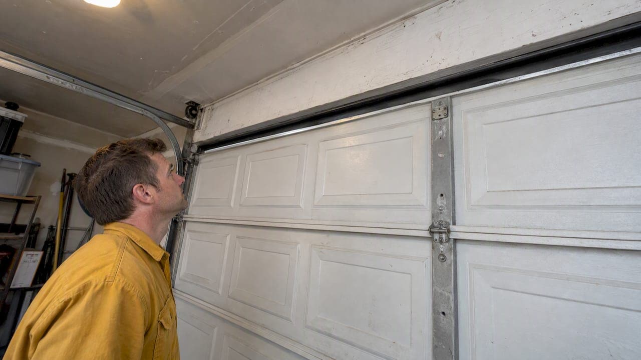 Garage Door Gap? Test Balance Before Buying a Top Seal